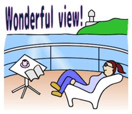 Let's go to travel by Ship sticker #14915618