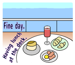 Let's go to travel by Ship sticker #14915631