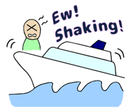 Let's go to travel by Ship sticker #14915637