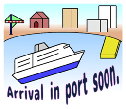 Let's go to travel by Ship sticker #14915643