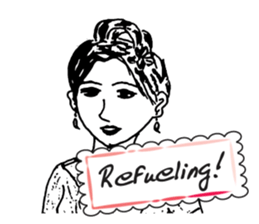 Grandmother's graffiti 6 sticker #14916348