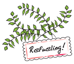 Leaves talk sticker #14916990