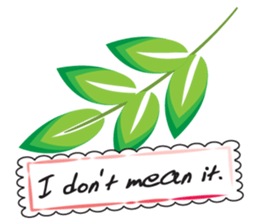 Leaves talk sticker #14916992