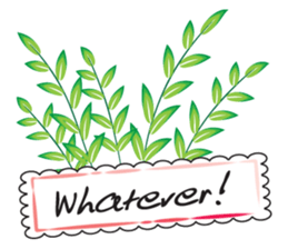 Leaves talk sticker #14916995