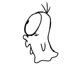 Q crazy Ghost sticker #14917078