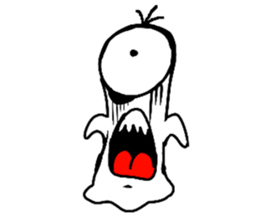Q crazy Ghost sticker #14917079