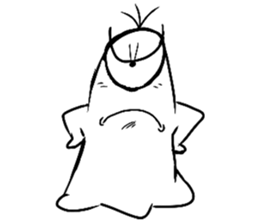 Q crazy Ghost sticker #14917081