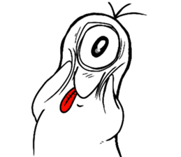 Q crazy Ghost sticker #14917085