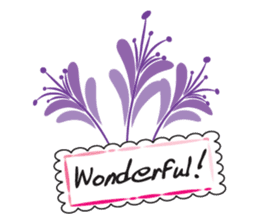 beautiful flower talk sticker #14917199