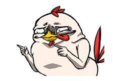 Super Dramatic Chicken (Animated) sticker #14917255