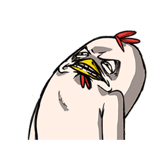 Super Dramatic Chicken (Animated) sticker #14917256