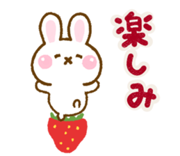 Rabbit Strawberry Northern Europe sticker #14917976
