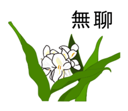 flowers language sticker #14919129