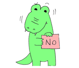 Crocodile restaurant sticker #14919285
