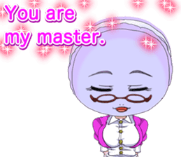 Lovely Girls Macaron Valentine English sticker #14921140