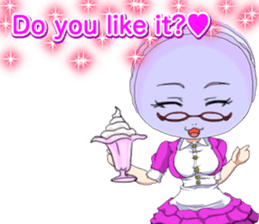 Lovely Girls Macaron Valentine English sticker #14921144