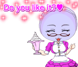 Lovely Girls Macaron Valentine English sticker #14921144