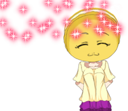 Lovely Girls Macaron Valentine English sticker #14921147