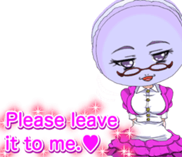 Lovely Girls Macaron Valentine English sticker #14921148