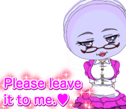 Lovely Girls Macaron Valentine English sticker #14921148