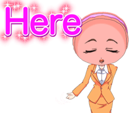 Lovely Girls Macaron Valentine English sticker #14921150