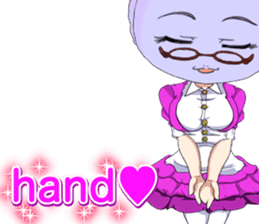 Lovely Girls Macaron Valentine English sticker #14921152