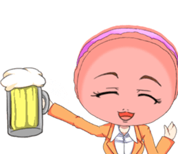 Lovely Girls Macaron Valentine English sticker #14921154