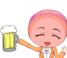 Lovely Girls Macaron Valentine English sticker #14921154