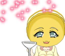 Lovely Girls Macaron Valentine English sticker #14921155