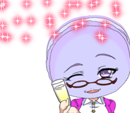 Lovely Girls Macaron Valentine English sticker #14921156