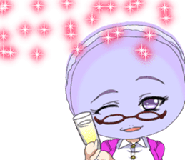 Lovely Girls Macaron Valentine English sticker #14921156