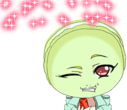 Lovely Girls Macaron Valentine English sticker #14921157