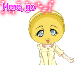 Lovely Girls Macaron Valentine English sticker #14921163