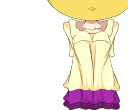 Lovely Girls Macaron Valentine English sticker #14921167