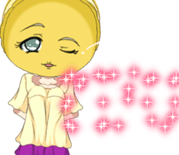 Lovely Girls Macaron Valentine English sticker #14921171