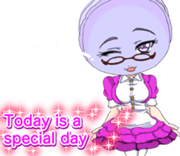 Lovely Girls Macaron Valentine English sticker #14921172