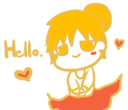 IRONANOKO orange sticker #14921590