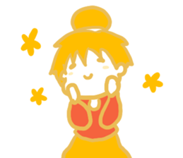 IRONANOKO orange sticker #14921593