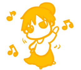 IRONANOKO orange sticker #14921596