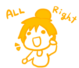 IRONANOKO orange sticker #14921598