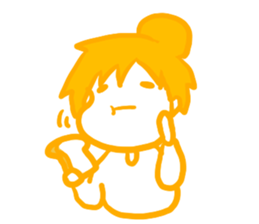 IRONANOKO orange sticker #14921599