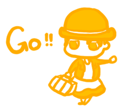 IRONANOKO orange sticker #14921600