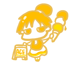 IRONANOKO orange sticker #14921602