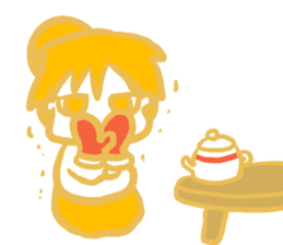 IRONANOKO orange sticker #14921607