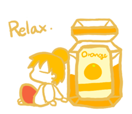 IRONANOKO orange sticker #14921609