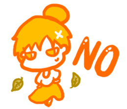 IRONANOKO orange sticker #14921615