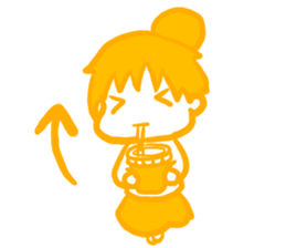 IRONANOKO orange sticker #14921616