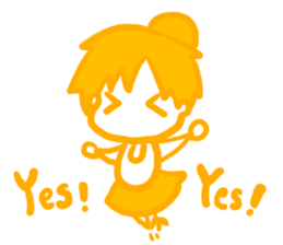 IRONANOKO orange sticker #14921617