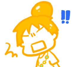 IRONANOKO orange sticker #14921620