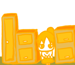 IRONANOKO orange sticker #14921621